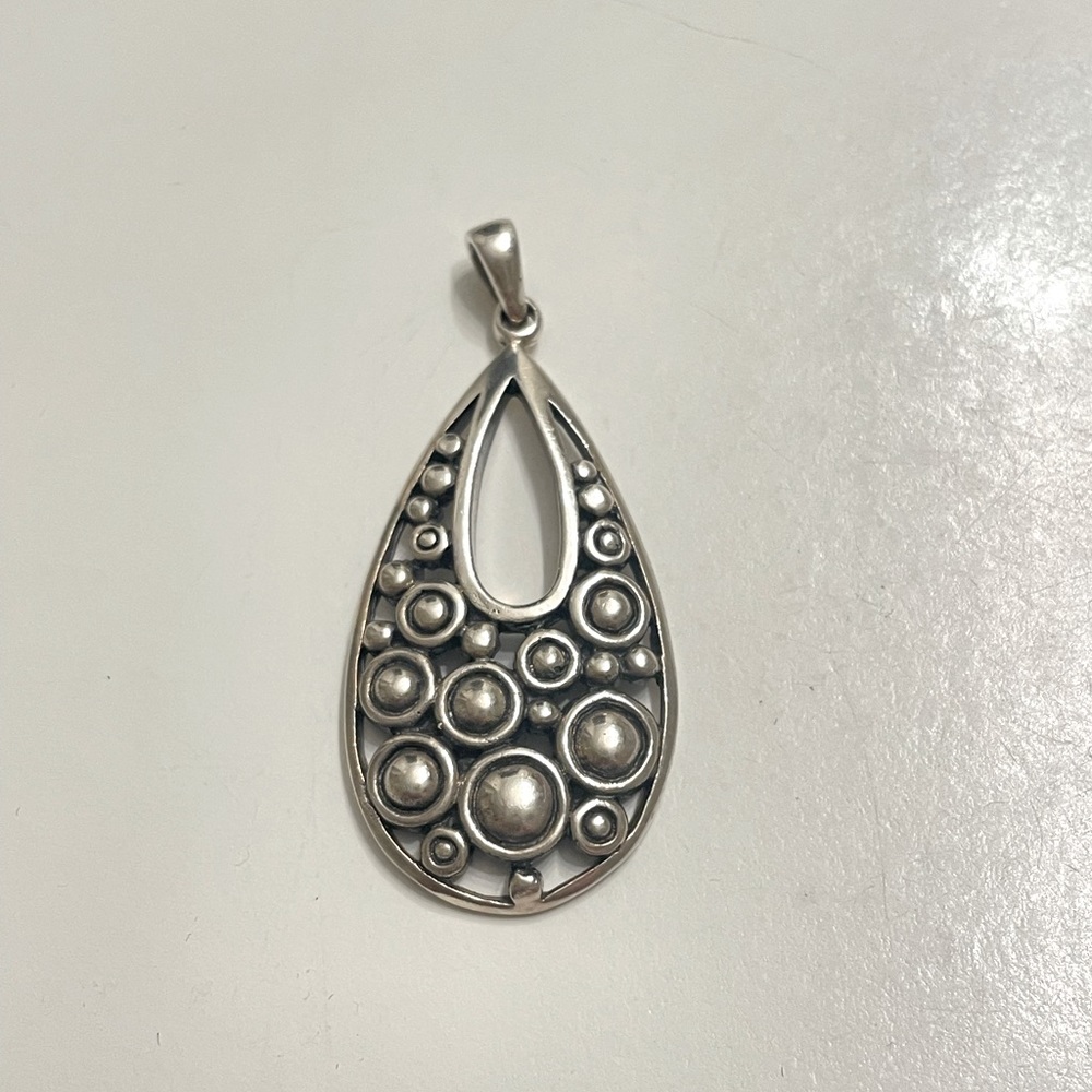 Sterling Silver Bubble Pendant
